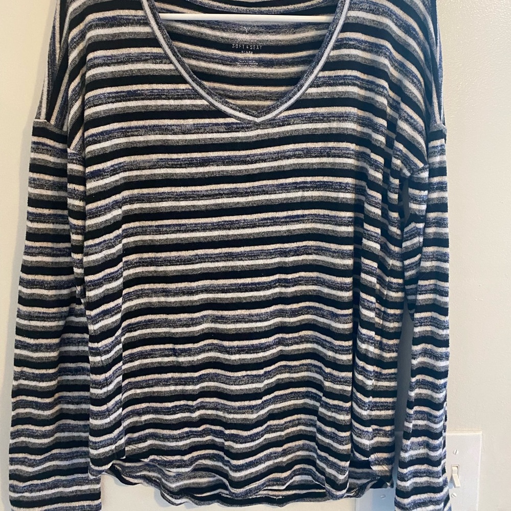 American eagle striped long sleeve